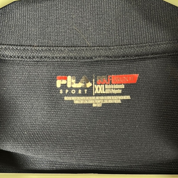 Fila Sport Golf Athletic Fit Polo Shirt, Navy Blue LIKE NEW!, XXL - Picture 3 of 7